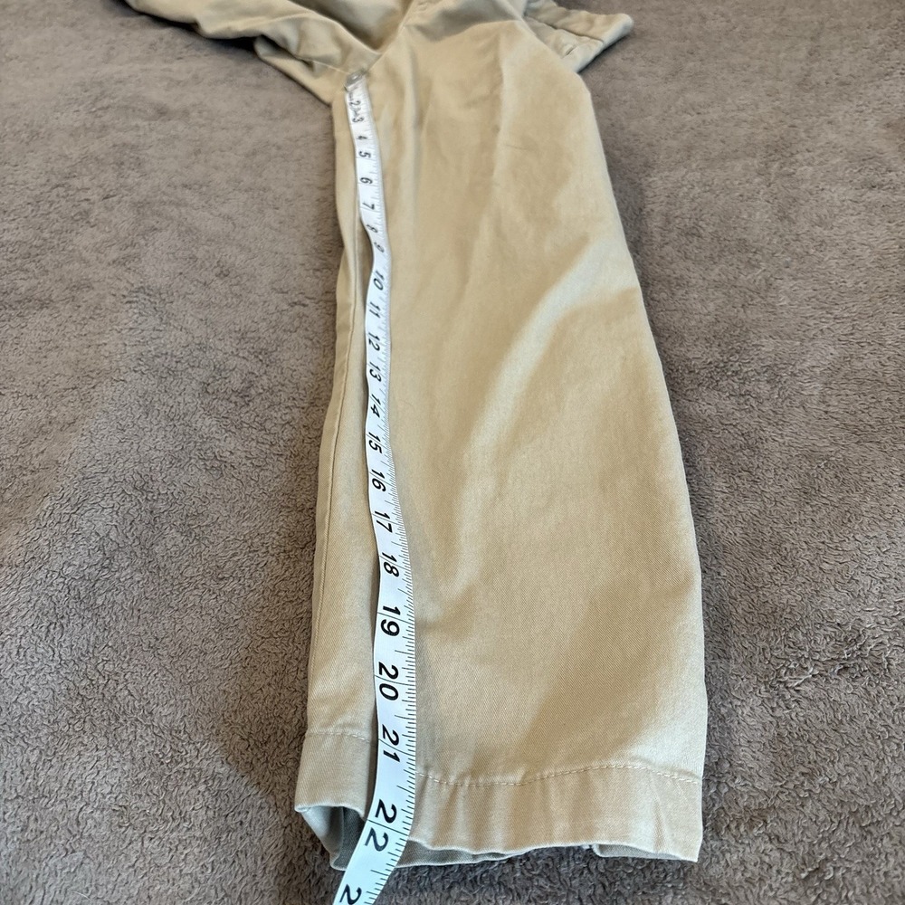 Polo Ralph Lauren Kids Beige Chino Uniform Pants Size 16‎ Classic Blue Pony Logo - Picture 10 of 10